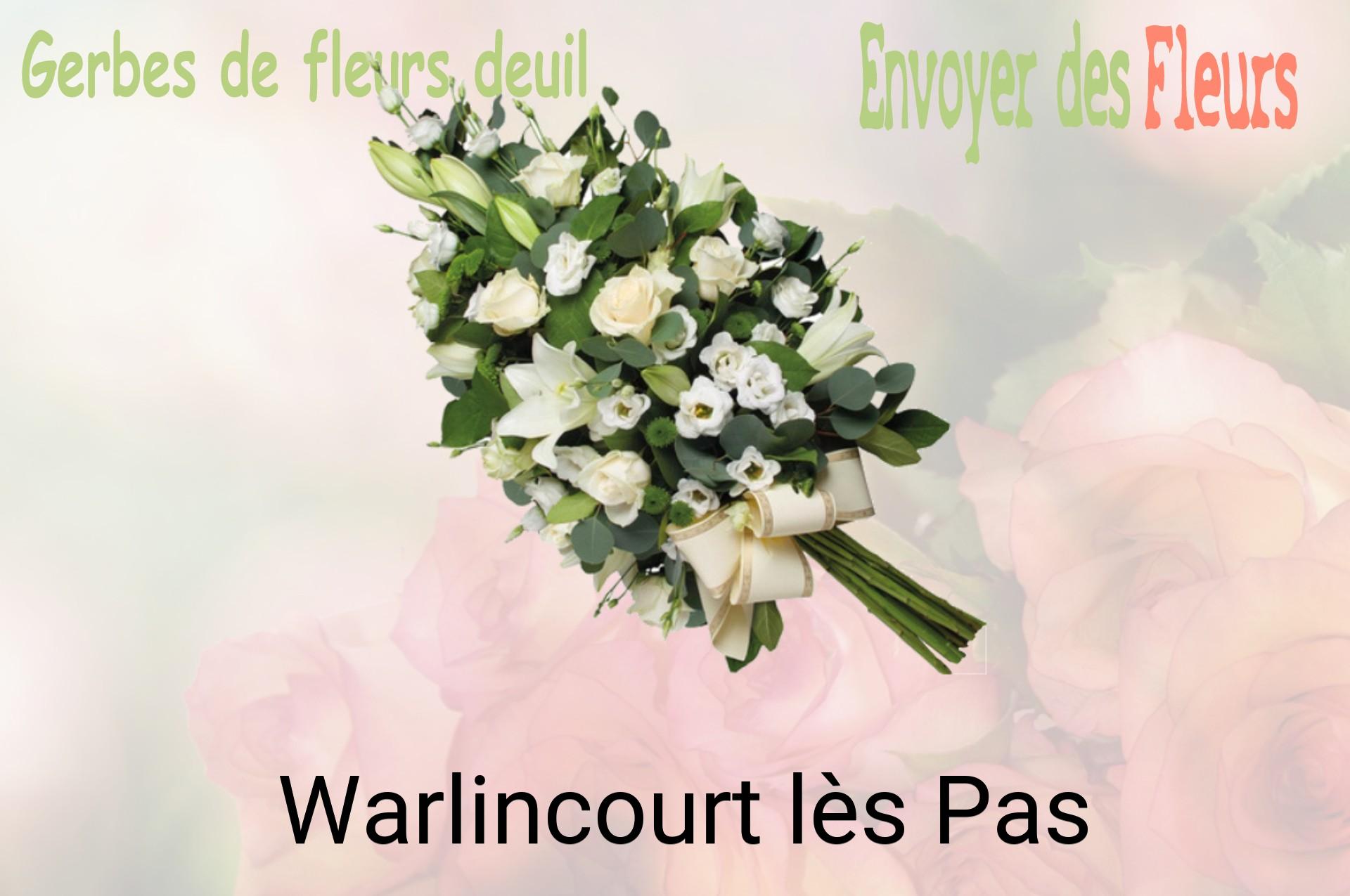 Gerbe de fleurs de deuil livrée à Warlincourt-lès-Pas